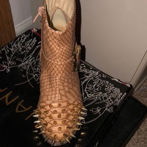 never worn. brown gold booties.. SOLD